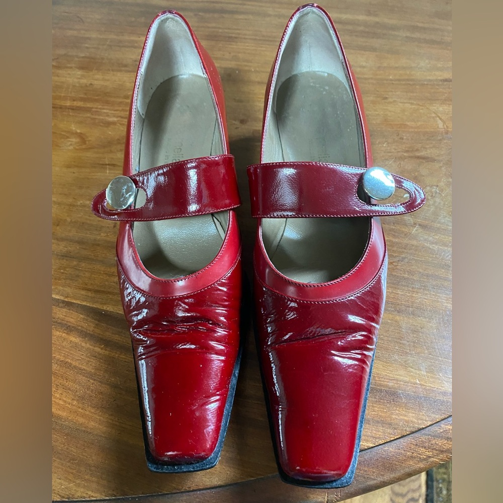 Vintage gianna meliani patent leather heels